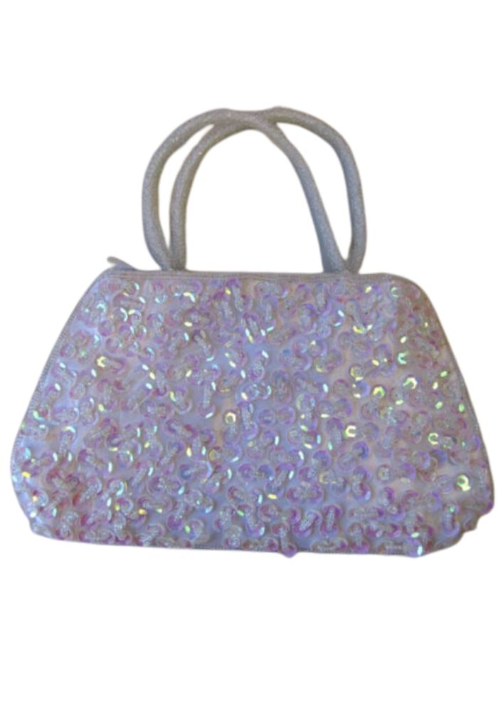 Tasje Pailletten Wit - Festivales