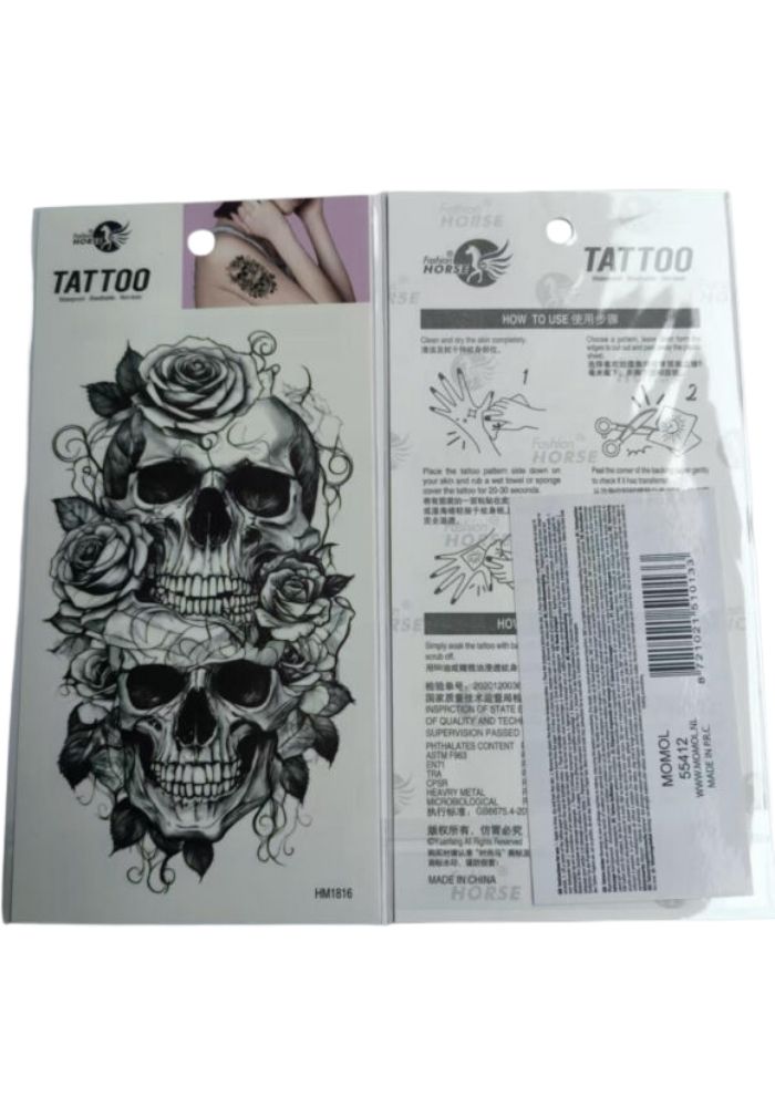 Tattoo Skulls Met Rozen - Festivales