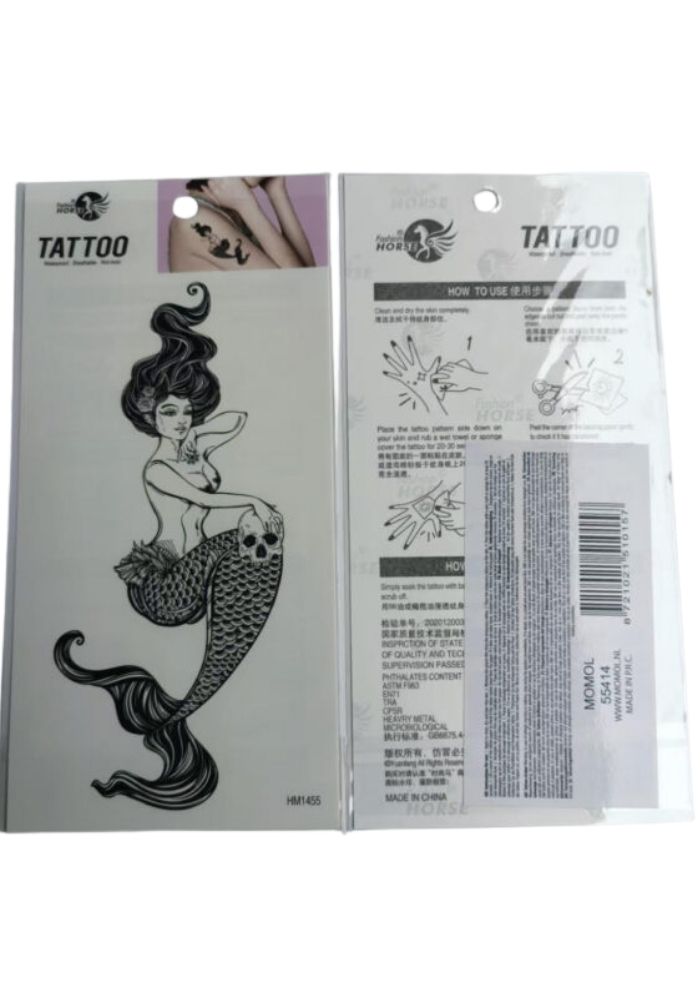Tattoo Zeemeermin Skull - Festivales