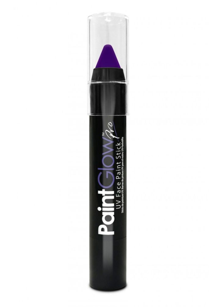 UV Face & Body Paint Stick Paars - Festivales