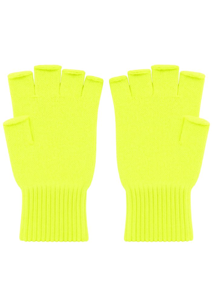 Vingerloze Handschoentjes Neon Geel - Festivales