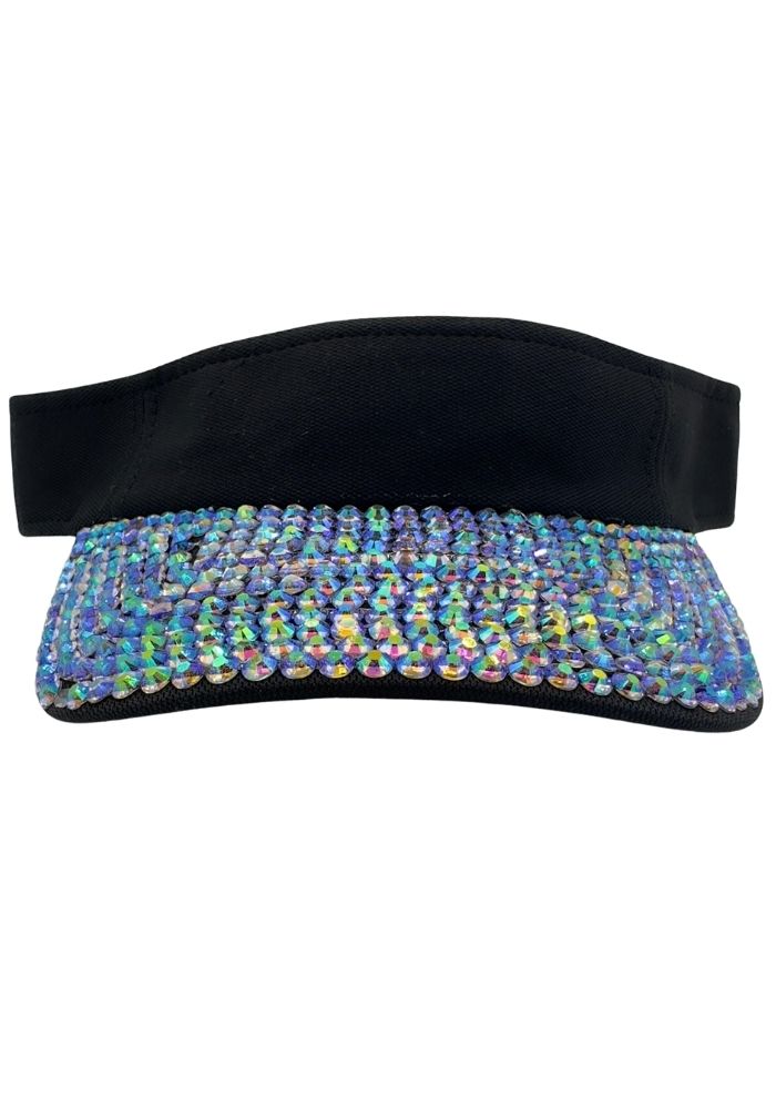 Zonneklep Strass Zwart - Festivales