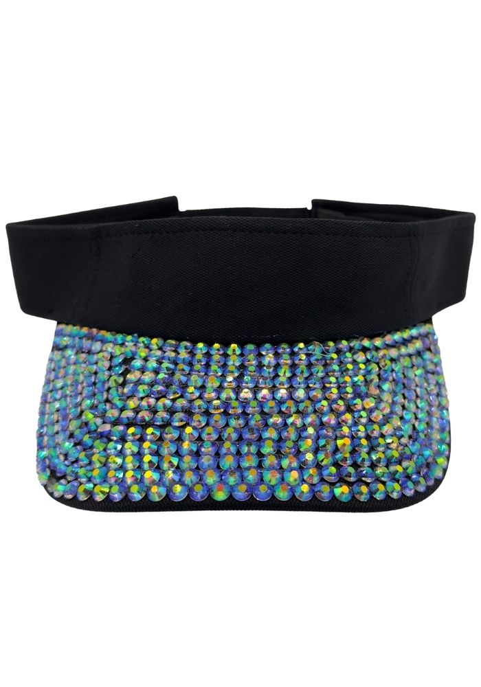 Zonneklep Strass Zwart - Festivales