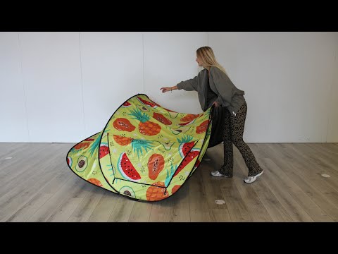 Festival Camping pop-up tent - 2-3 persoons - Brutaal Bier print - Festivales