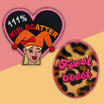 Kielegat Roze en panter Emblemen