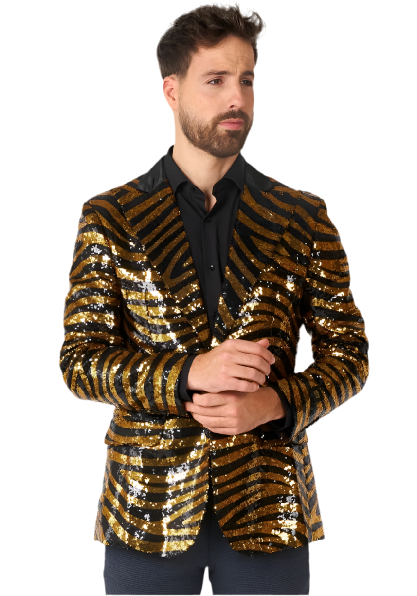 Carnavalsjas Colbert Heren Tiger Royale - OppoSuits - Festivales