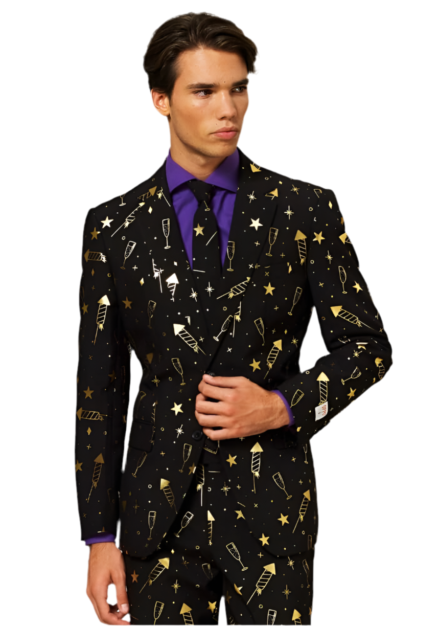 Carnavalsjas Kostuum Fancy Fireworks - OppoSuits - Festivales