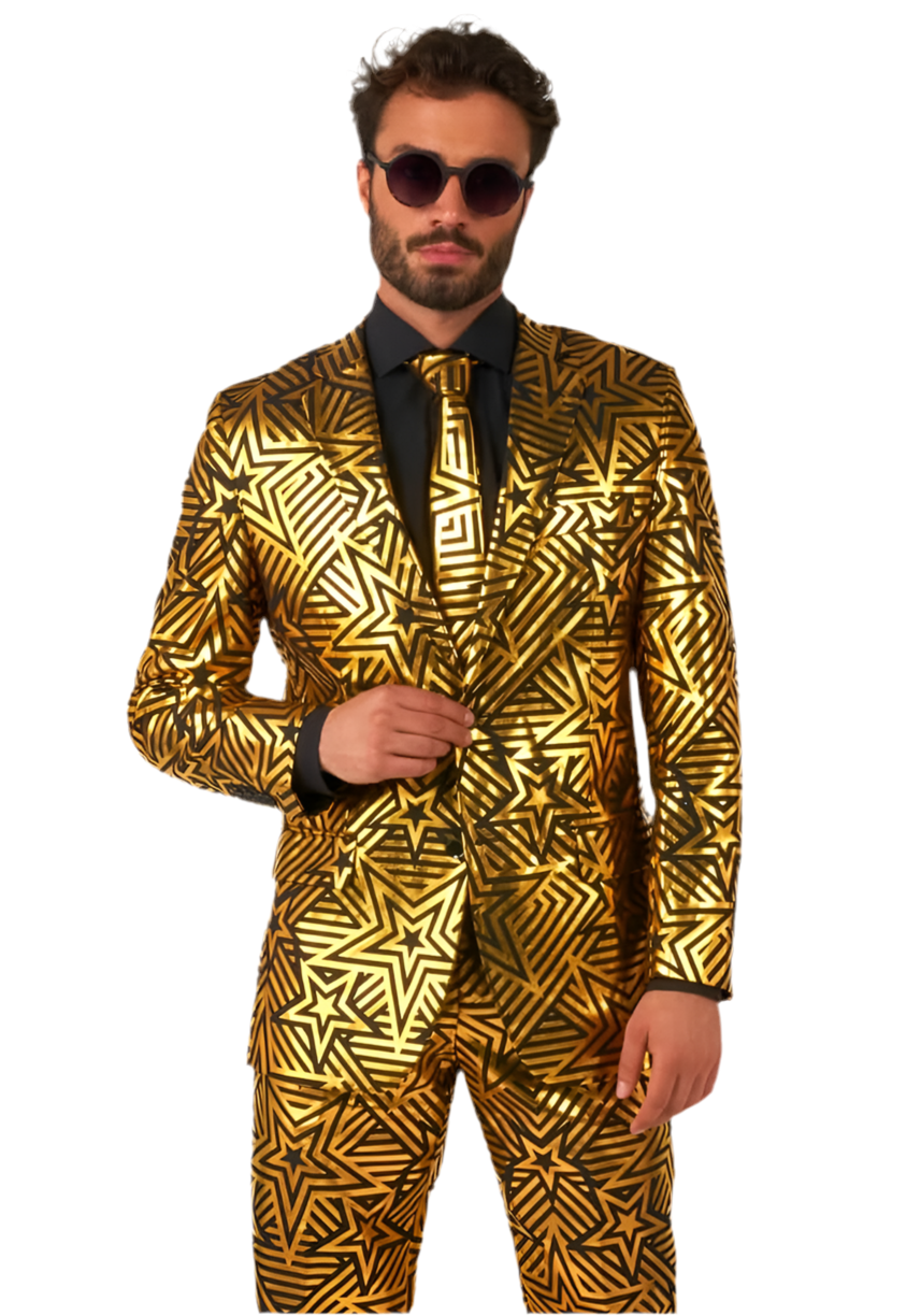 Carnavalsjas Kostuum Golden Geo Star - OppoSuits - Festivales