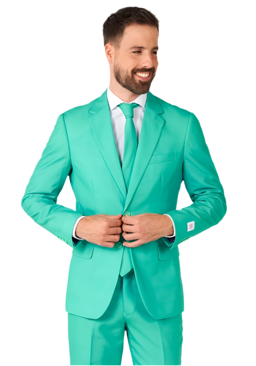 Carnavalsjas Kostuum Trendy Turquoise - OppoSuits - Festivales