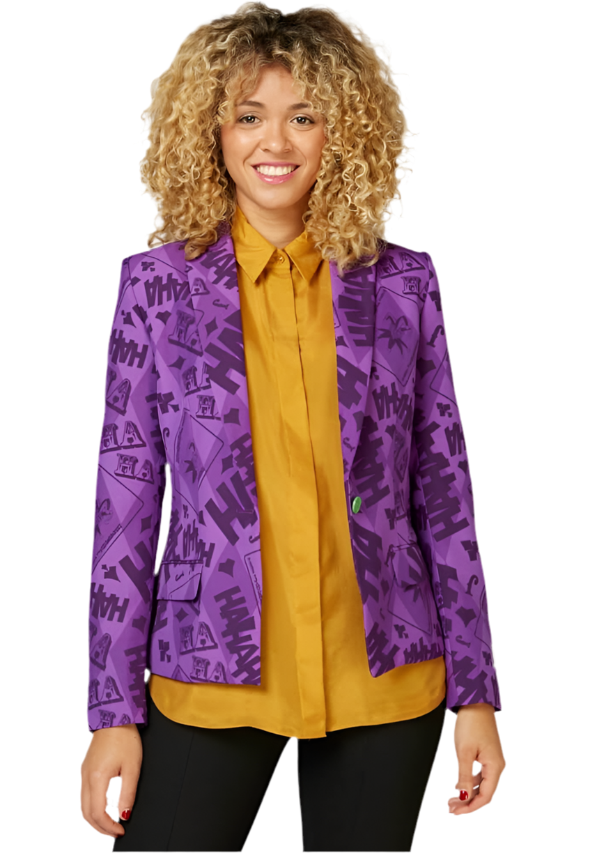 Halloween Blazer Dames The Joker™ - OppoSuits - Festivales