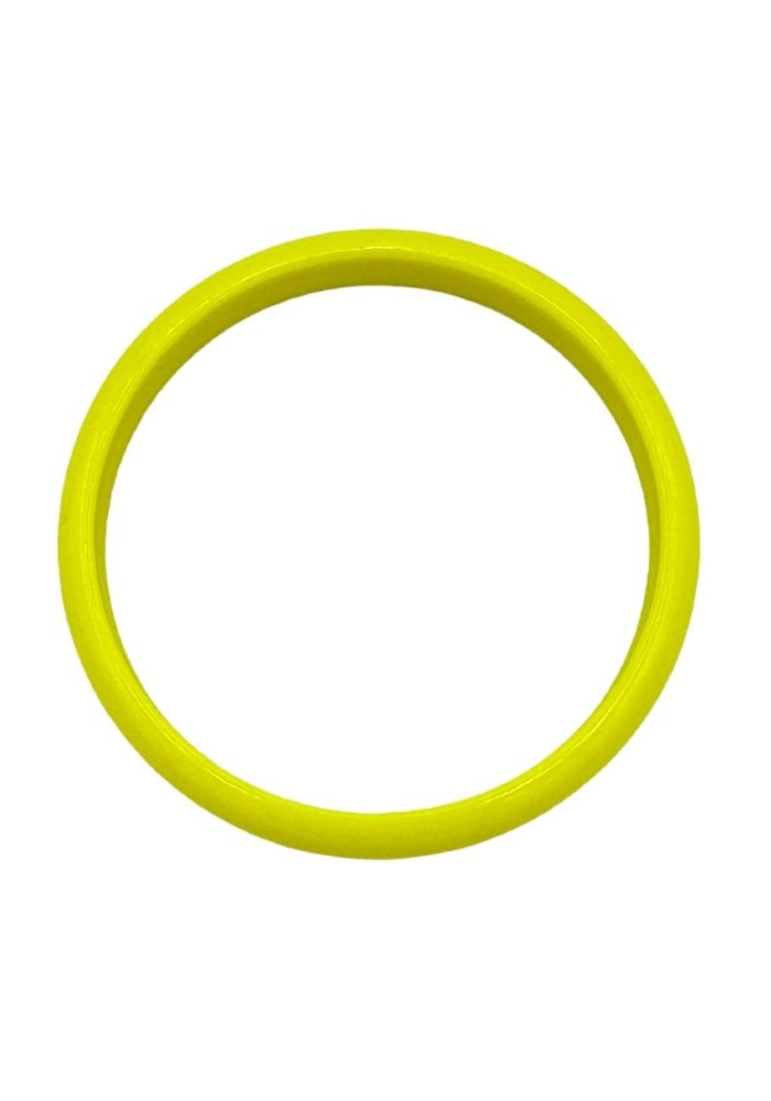 Armband neon geel dun bovenkant