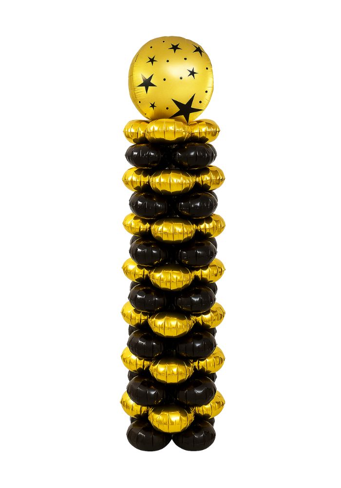 Ballonnen Pilaar Goud (inclusief ballonnen) - Festivales