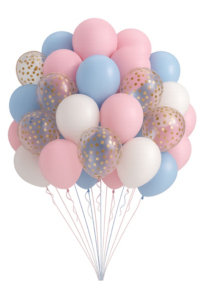 Ballonnen Pakket - Gender Reveal - 50 stuks - Festivales