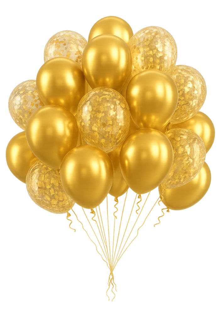 Ballonnen Goud 30 stuks - Festivales