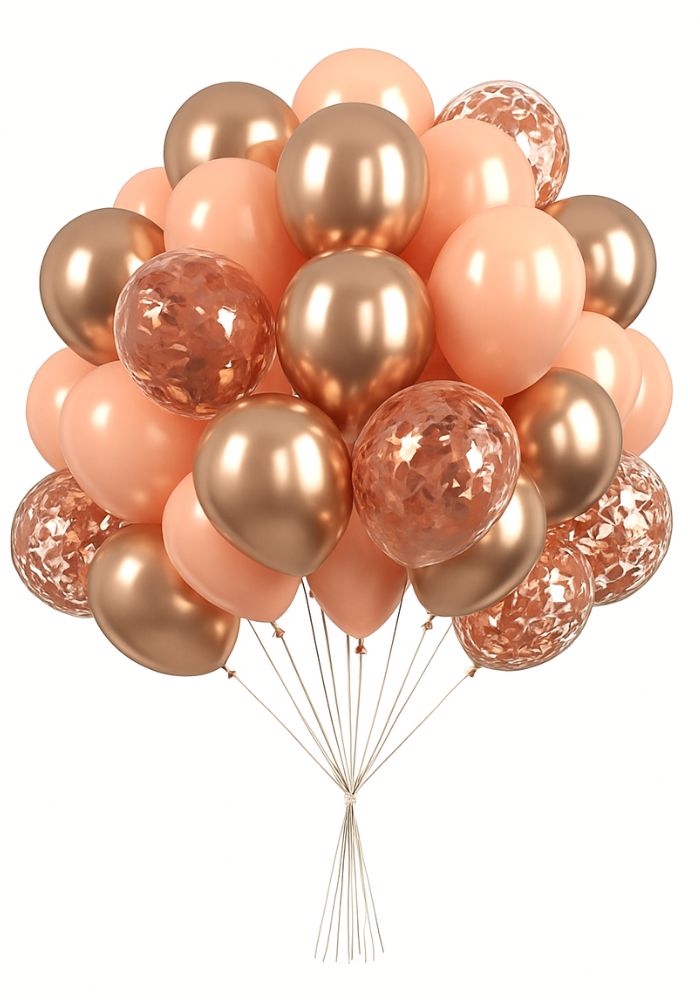 Ballonnen Rose Goud 30 stuks - Festivales