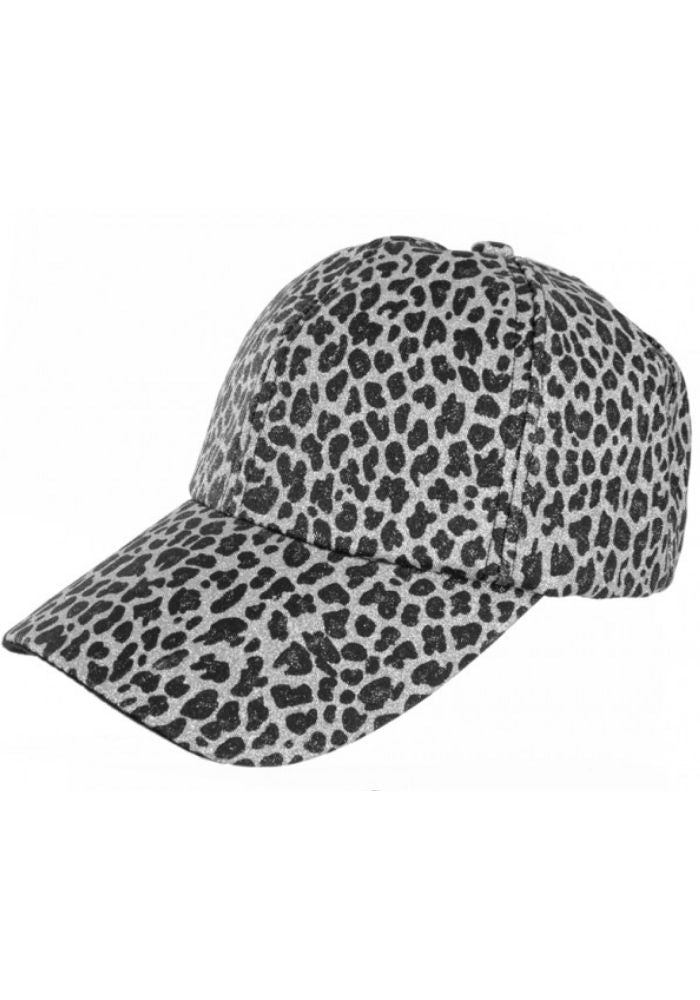 Baseballcap Panter Print Zilver - Festivales