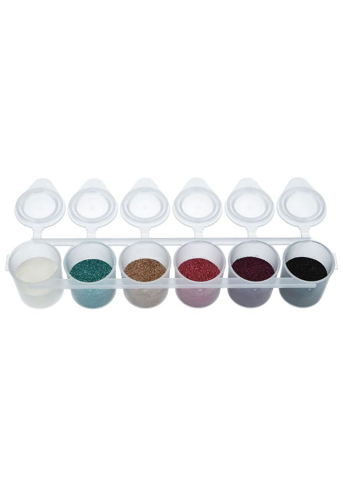 Biodegradable Glamour Fine Glittermix 6-pack 90 ml - Festivales