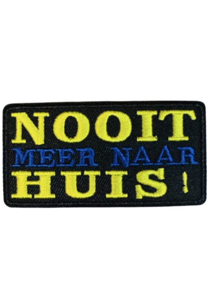 Nooit Meer Naar Huis - Blauw/Geel Embleem - Festivales