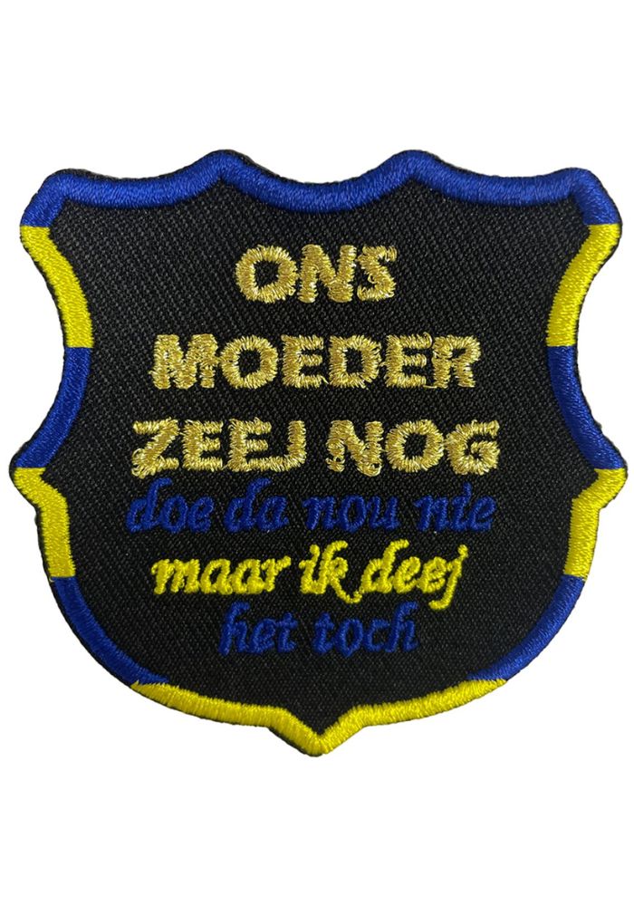 Ons Moeder Zeej Nog - Blauw/Geel Embleem - Festivales