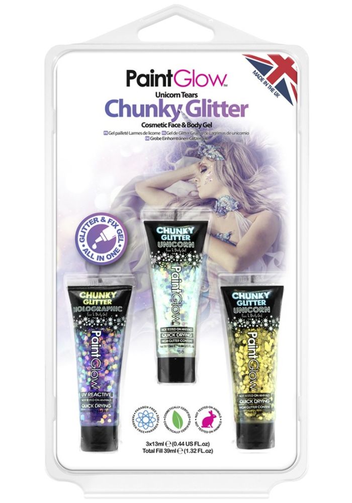 Blister set Face & Body Gel Unicorn Tears - Festivales