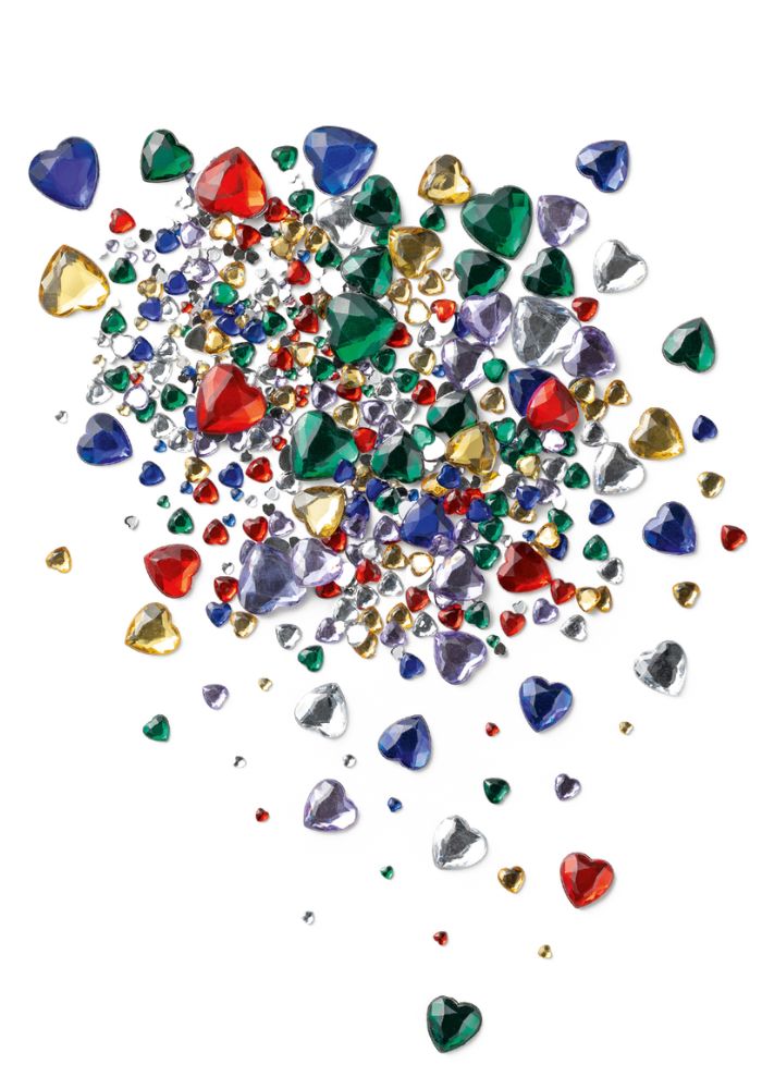 Strass Steentjes Hartjes 450 stuks - Festivales