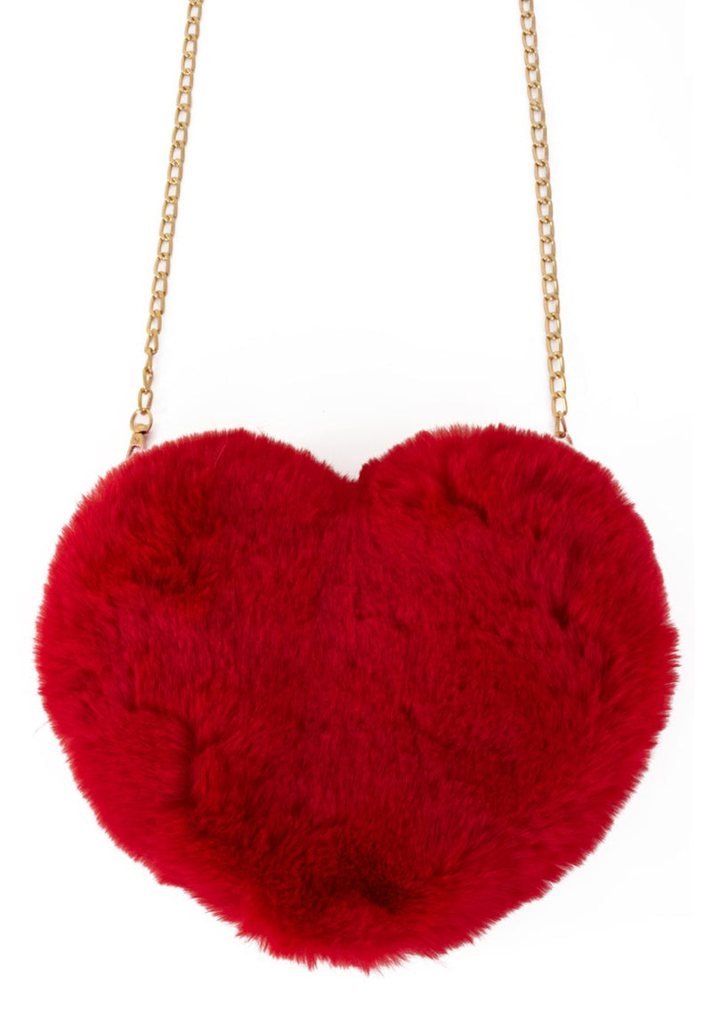Tasje Pluche Hart Rood - Festivales