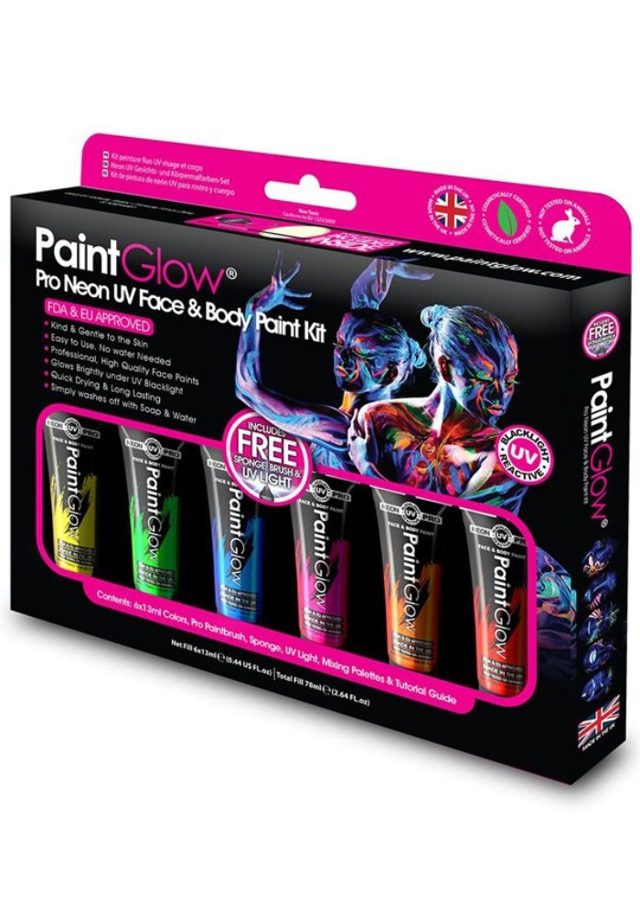 Box UV Face & Body Paint - Festivales