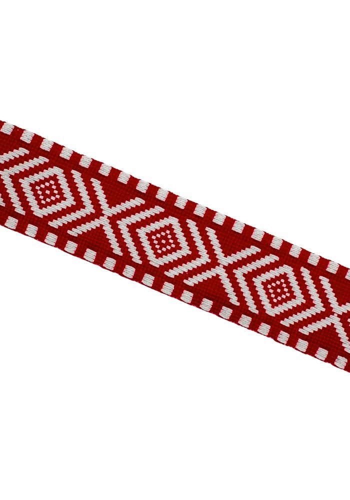 Fourniturenband Rood/wit Indianen 2,5m - Festivales