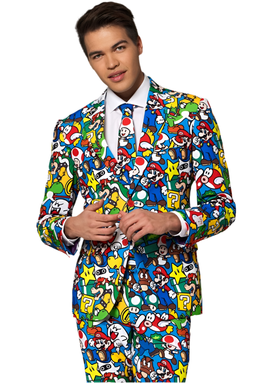 Carnavalsjas Kostuum Super Mario™ - OppoSuits - Festivales