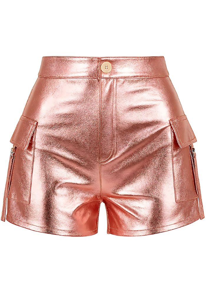 Cargo Short Metallic Licht Roze - Festivales