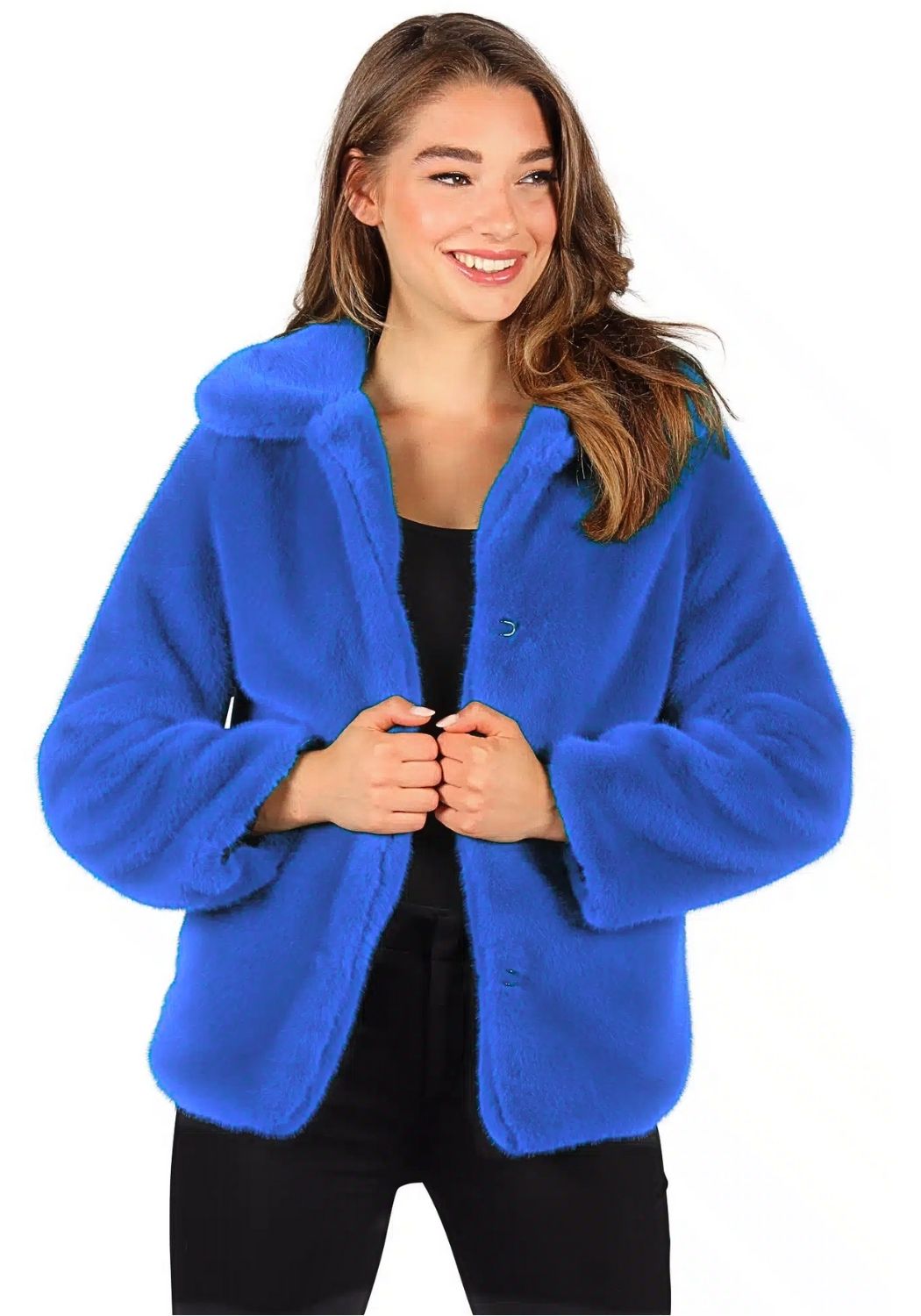 Bontjas Carnaval Dames Blauw - Festivales