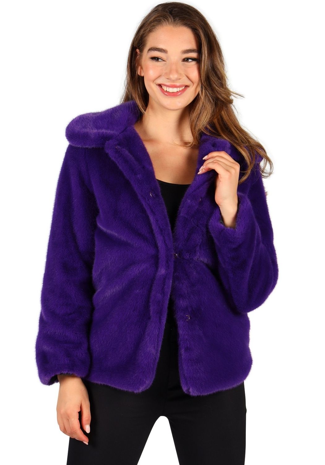 Bontjas Carnaval Dames Paars - Festivales