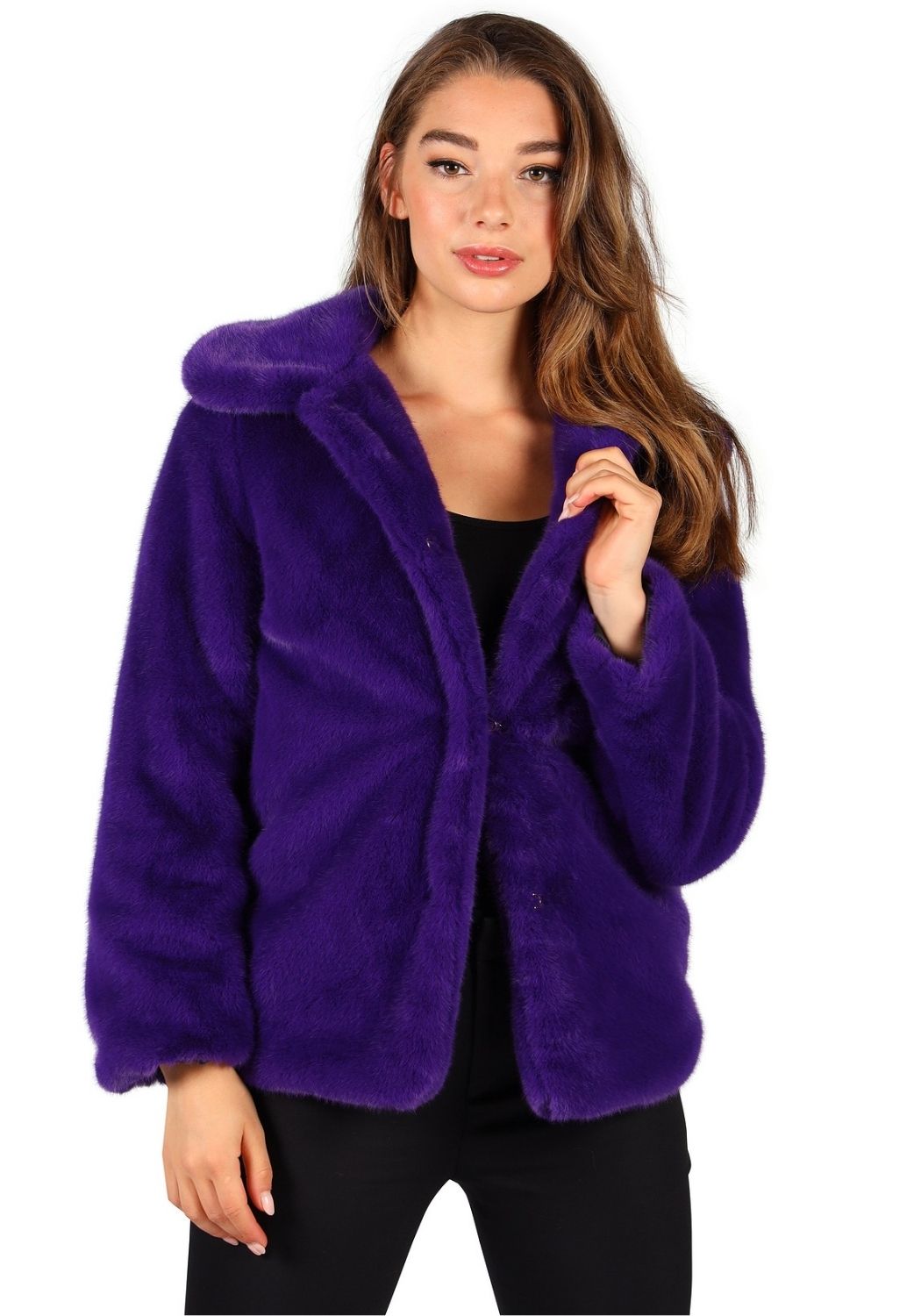 Bontjas Carnaval Dames Paars - Festivales