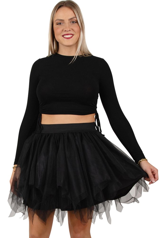 Petticoat Zwart Luxe