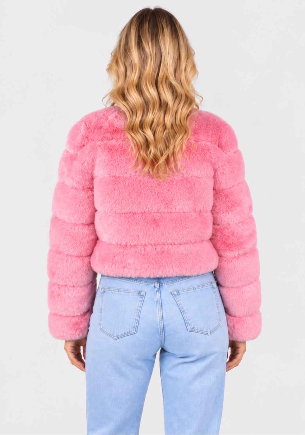Bontjas Carnaval Dames Roze Fashion - Festivales
