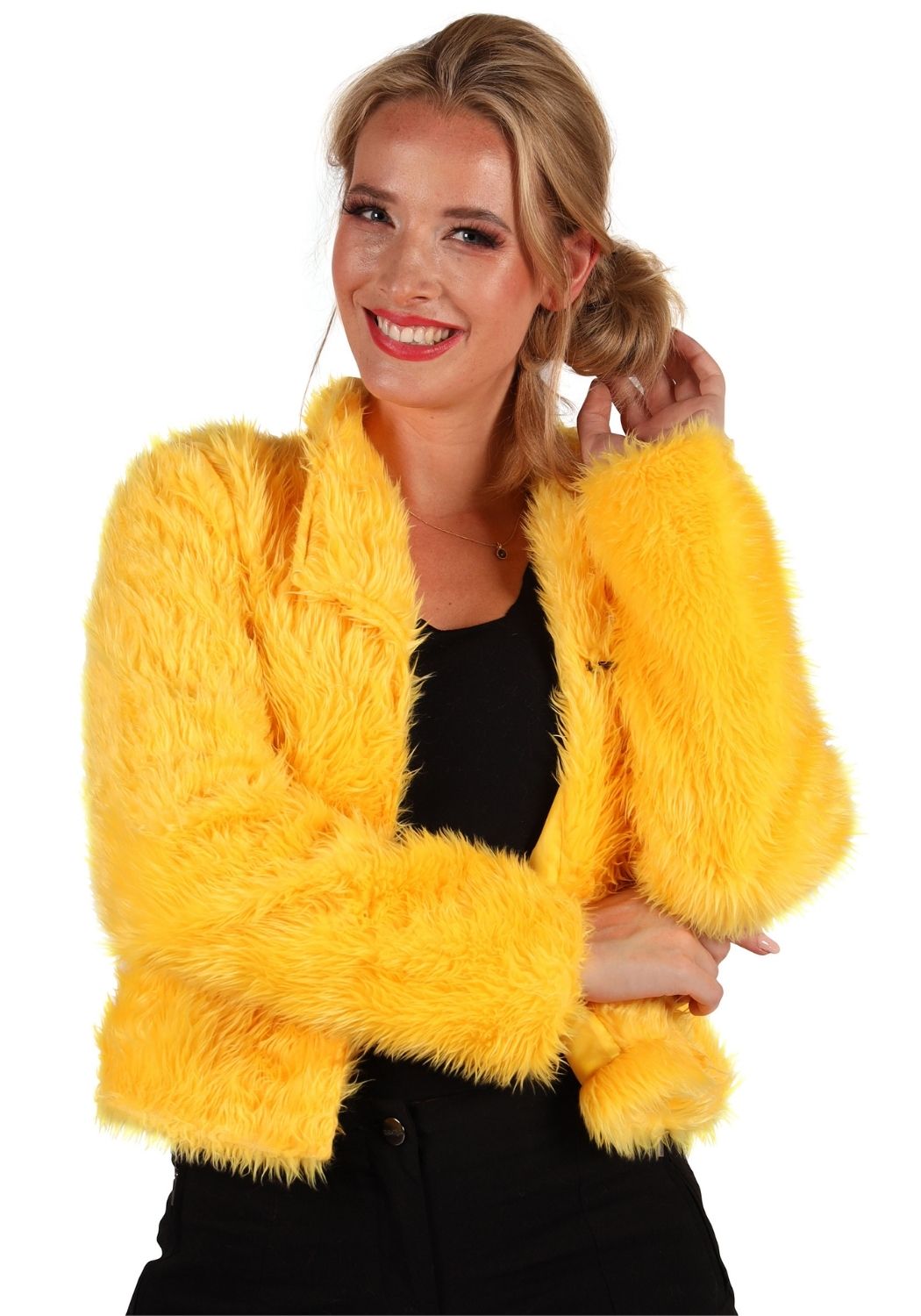 Bontjas Carnaval Dames Uni Geel - Festivales