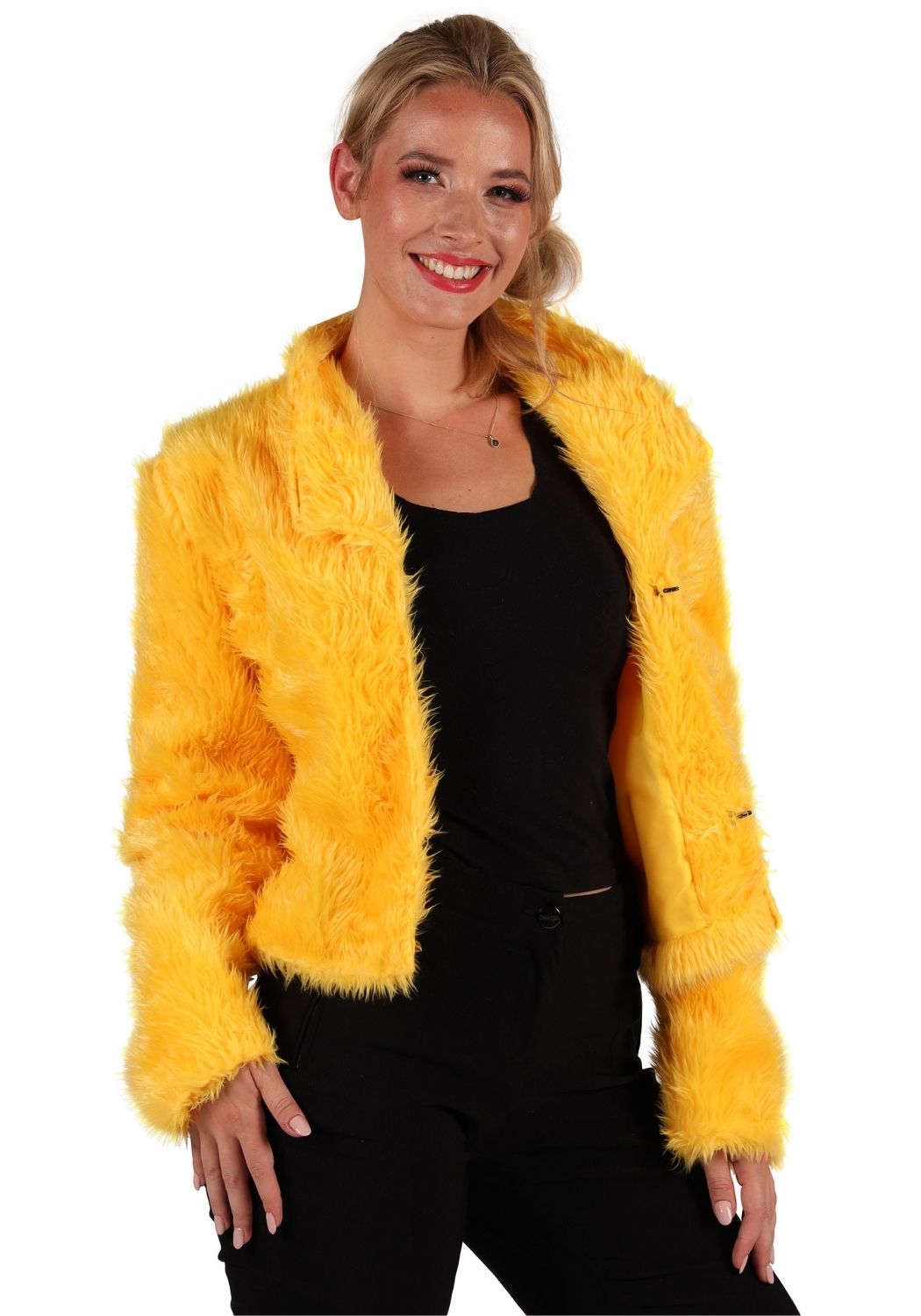 Bontjas Carnaval Dames Uni Geel - Festivales