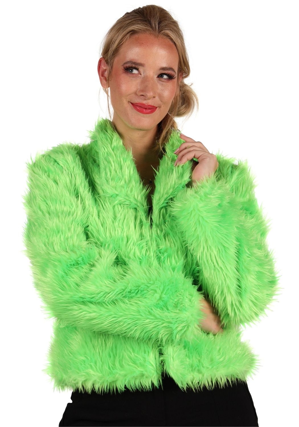 Bontjas Carnaval Dames Uni Groen - Festivales