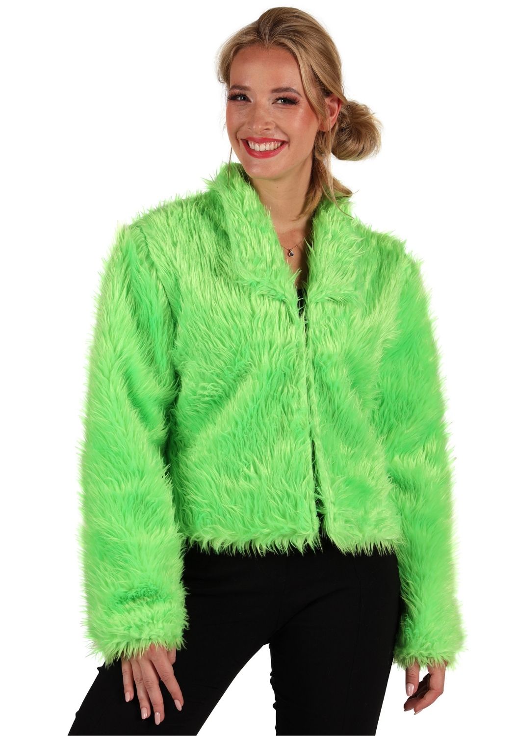 Bontjas Carnaval Dames Uni Groen - Festivales