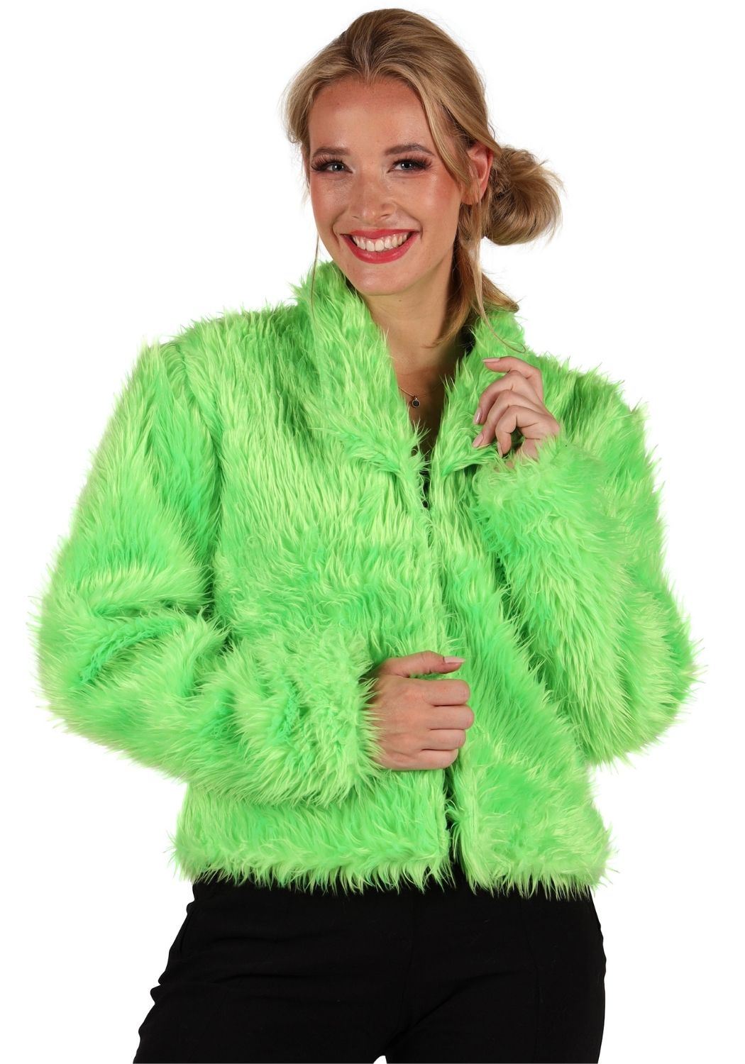 Bontjas Carnaval Dames Uni Groen - Festivales