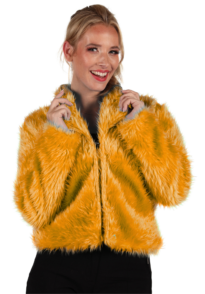 Bontjas Carnaval Dames Uni Oranje - Festivales