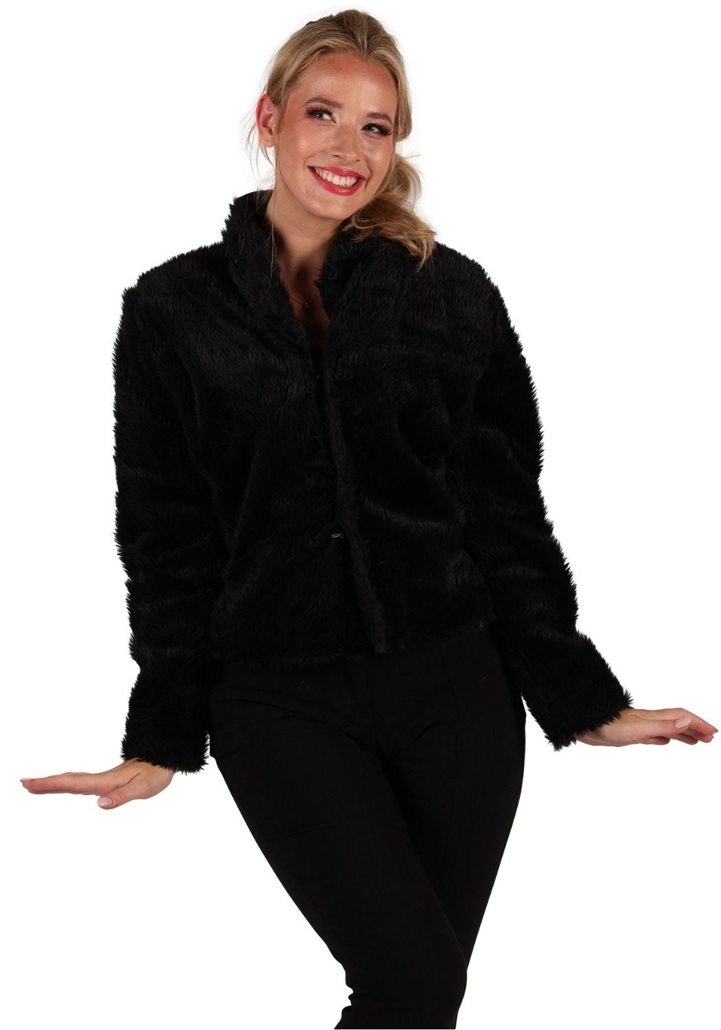 Bontjas Carnaval Dames Uni Zwart - Festivales