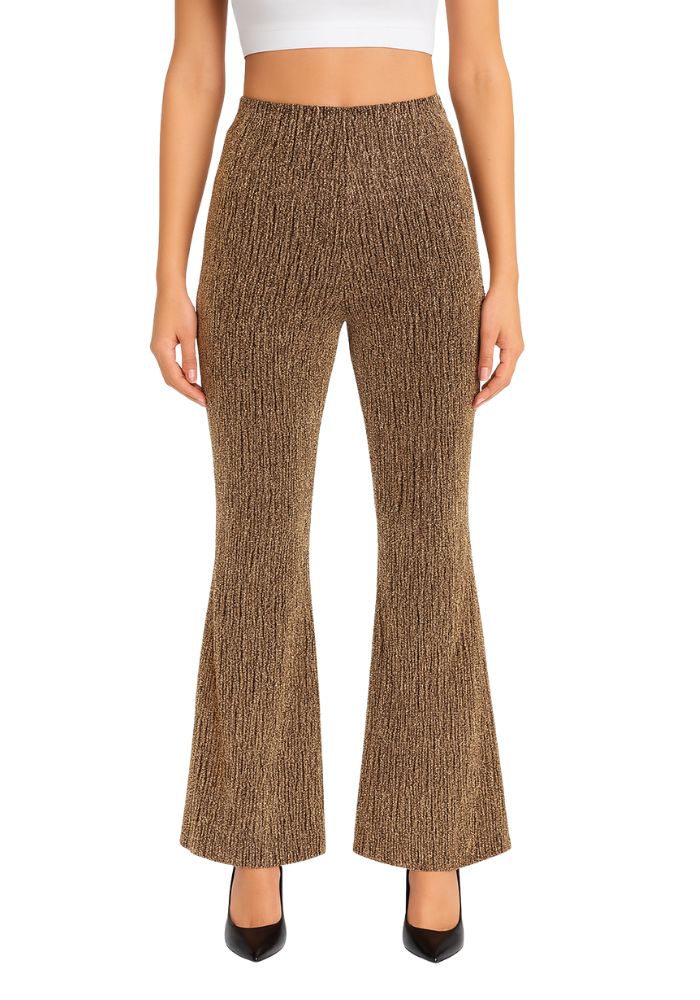 Flared Broek Shiny Goldy - Festivales