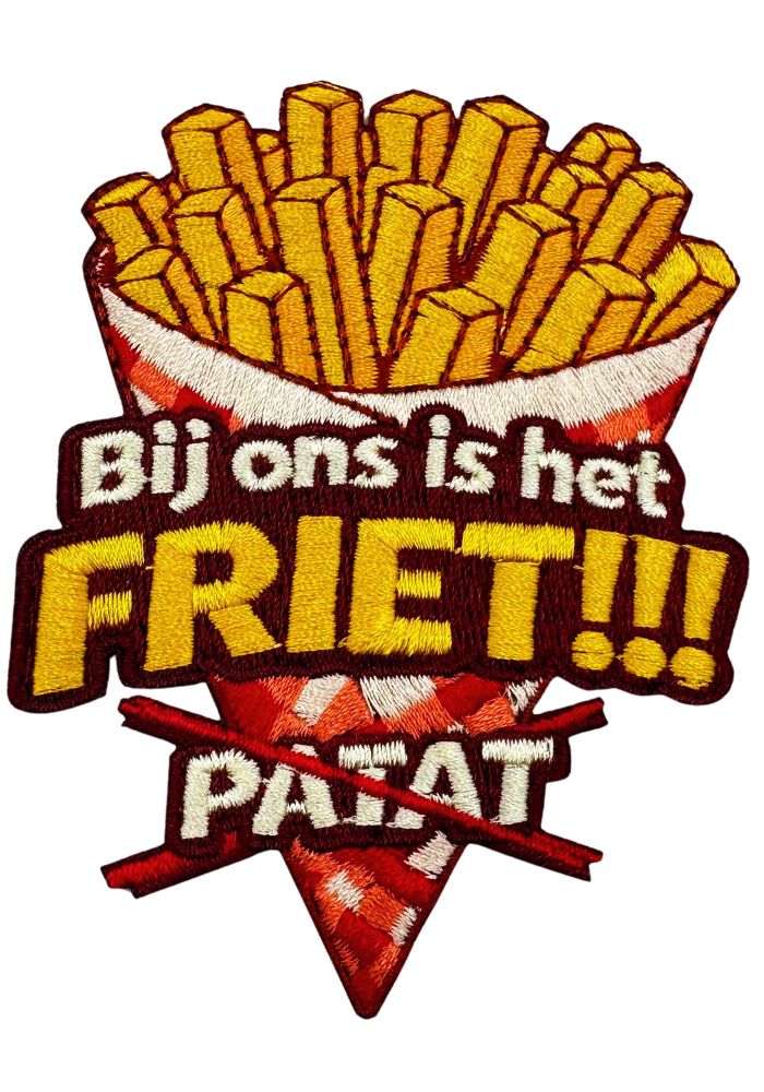 Bij Ons Is Het Friet - Carnavals Embleem - Festivales