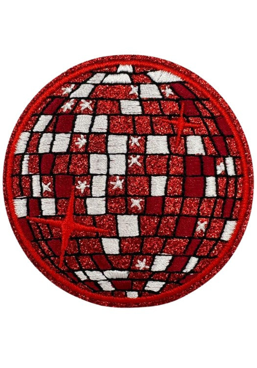 Discobal Rood Glitter - Carnavals Embleem - Festivales