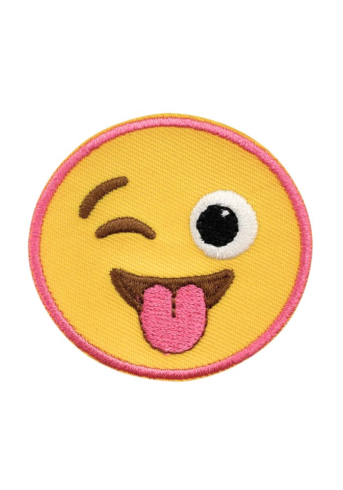 Emoji Knipoog & Tong - Carnavals Embleem - Festivales