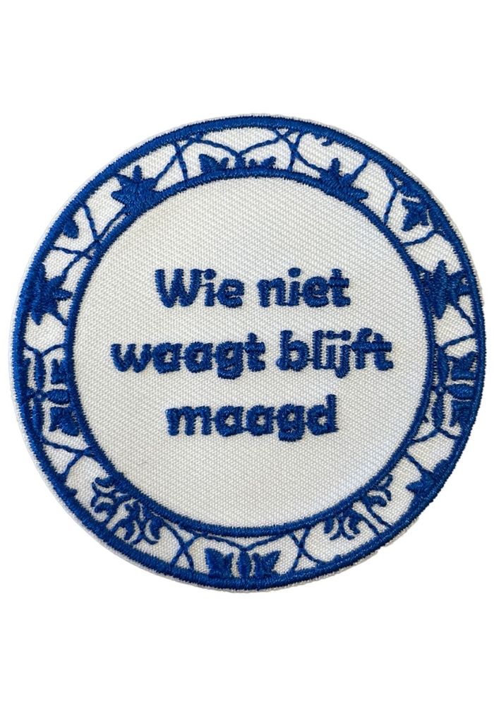 Tegeltje Wie Niet Waagt - Carnavals Embleem - Festivales