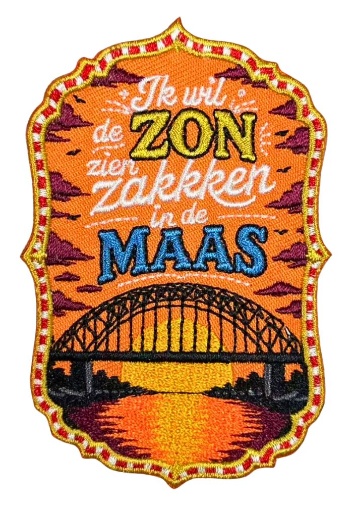 Zon Zien Zakken In De Maas - Carnavals Embleem - Festivales