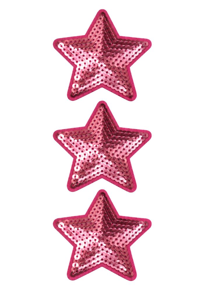 Sterren Pailletten Roze - Carnavals Embleem - Festivales