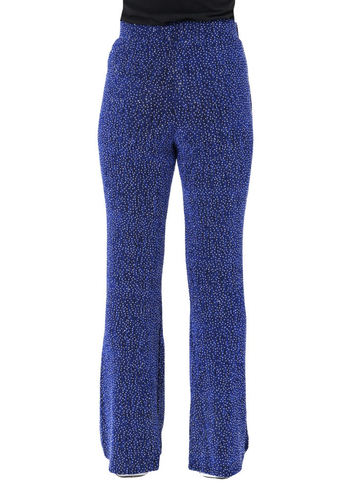 Flared Broek Shiny Sky Blue - Festivales